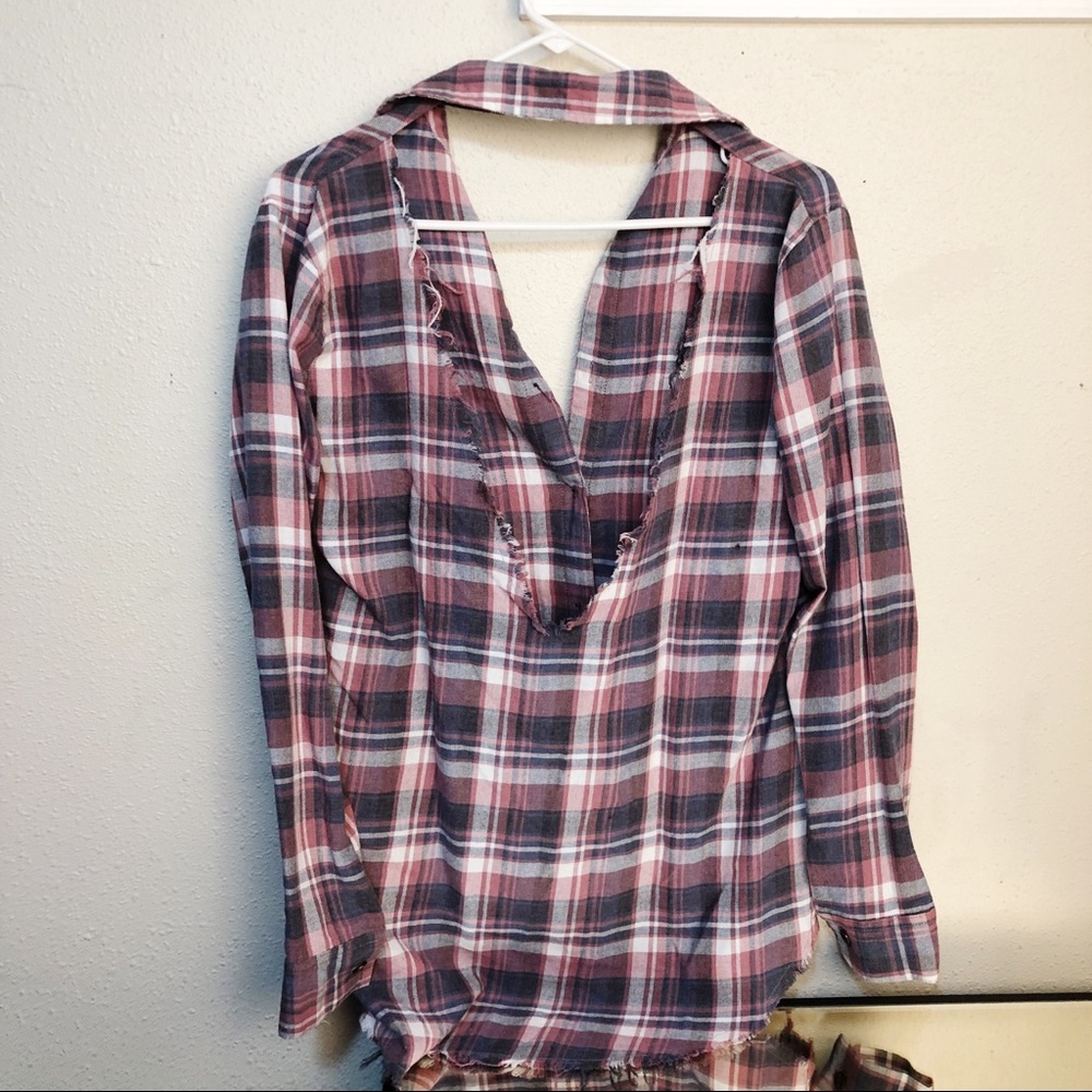 Gilded Intent Distressed Plaid by Buckle Sz S - Picture 2 of 4